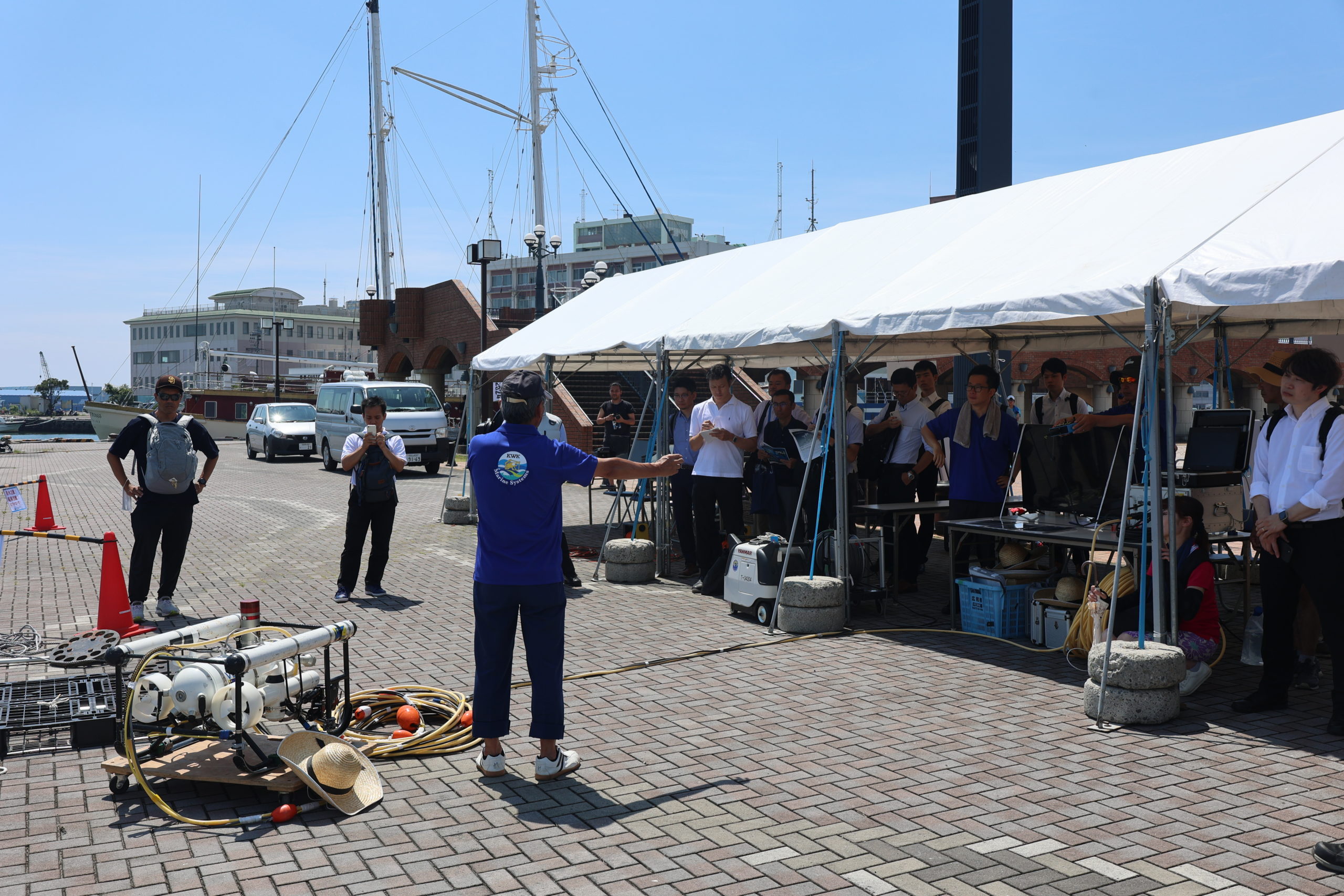 OceanBiz 屋外デモ風景2